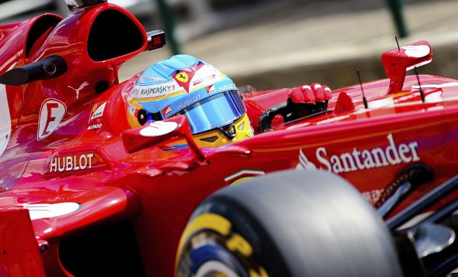El piloto español de Fórmula Uno, Fernando Alonso de Ferrari.