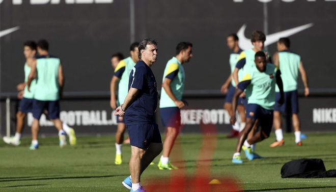 El entrenador del Barcelona, el argentino Gerardo 