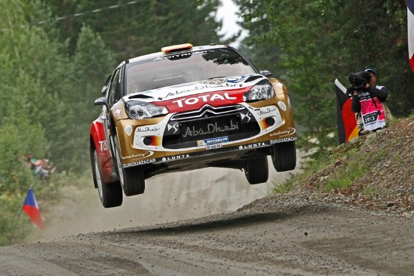 El español Dani Sordo durante la segunda jornada del Rally de Finlandia.