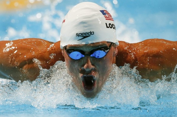 El nadador de Estados Unidos, Ryan Lochte, durante la eliminatoria de 200M estilos masculinos.