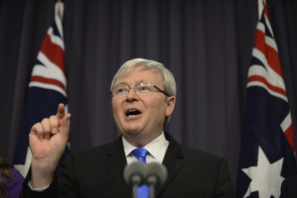 El primer ministro australiano, Kevin Rudd.