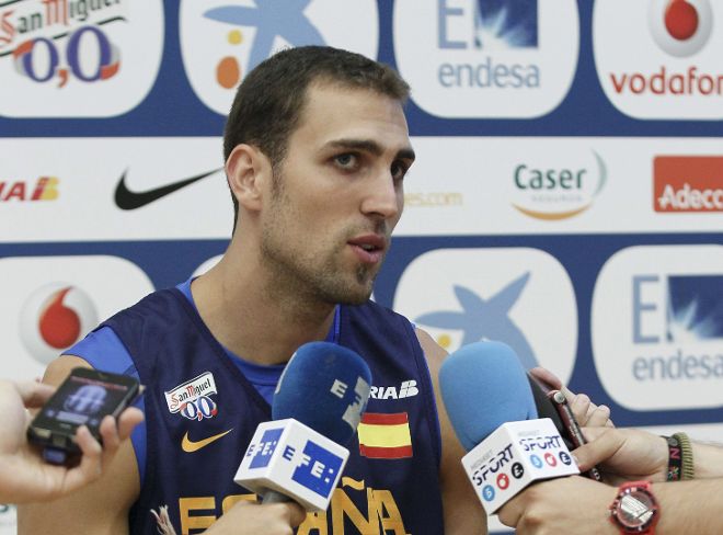 El jugador de la selección de baloncesto Pablo Aguilar.