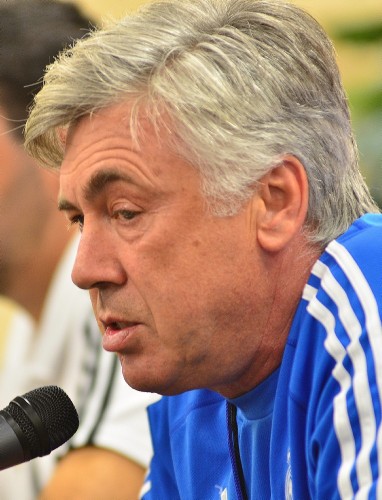 El director técnico del Real Madrid, Carlo Ancelotti.