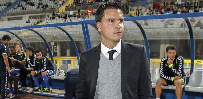 El entrenador de la Unión Deportiva Las Palmas, Sergio Lobera.