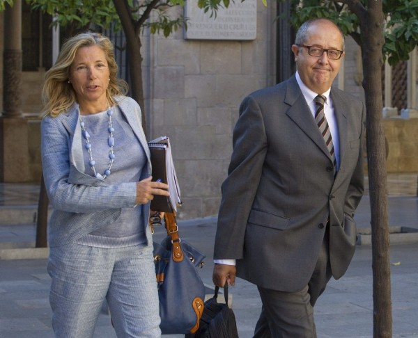 La vicepresidenta del Govern, Joana Ortega, y el conseller de Empresa y Empleo, Felip Puig.