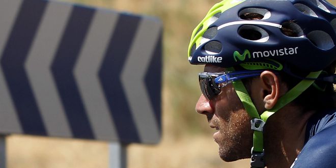 El ciclista español del equipo Movistar Alejandro Valverde.