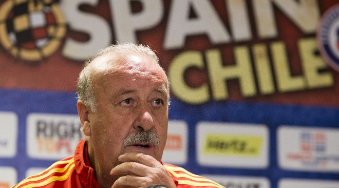 El entrenador de la selección española de fútbol, Vicente del Bosque.