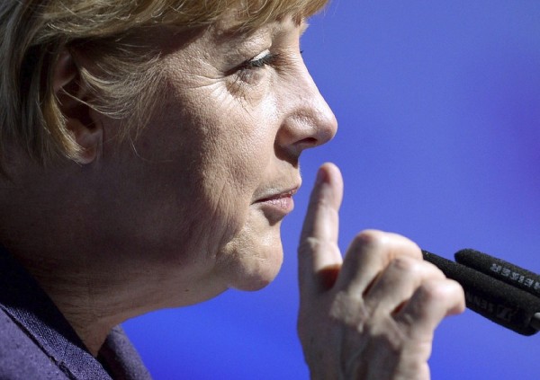 La canciller alemana y candidata de la Unión Cristianodemócrata (CDU) a la reelección, Angela Merkel.
