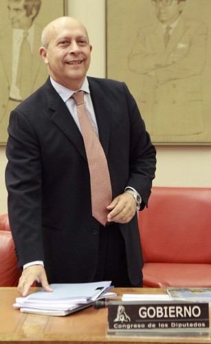 El ministro de Educación, Cultura y Deporte, José Ignacio Wert.