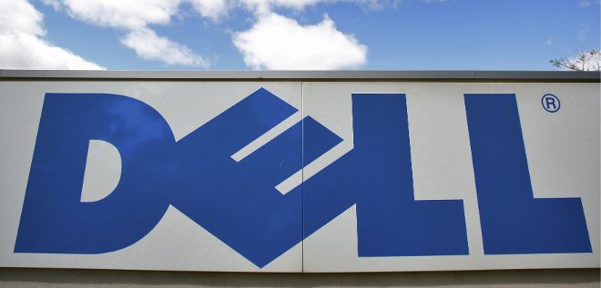 La entrada a la fábrica de ordenadores Dell en Montpellier, Francia.