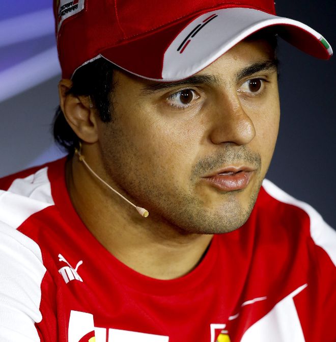 El piloto brasileño Felipe Massa, durante una rueda de prensa.