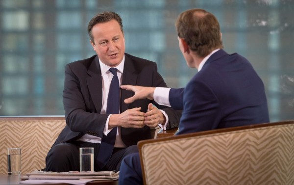 David Cameron, en los estudios de la BBC.