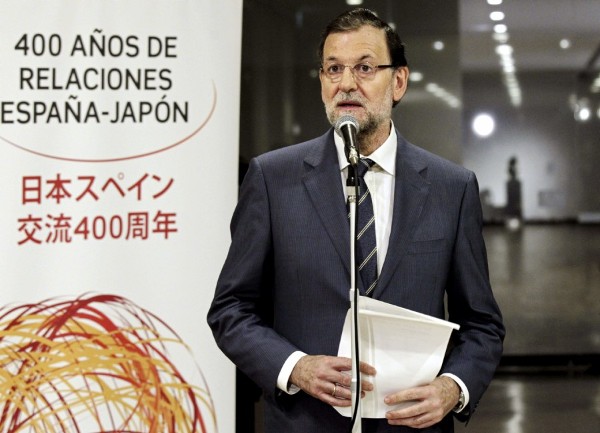 El presidente del Gobierno español, Mariano Rajoy, durante una su intervención en un acto en Tokio.