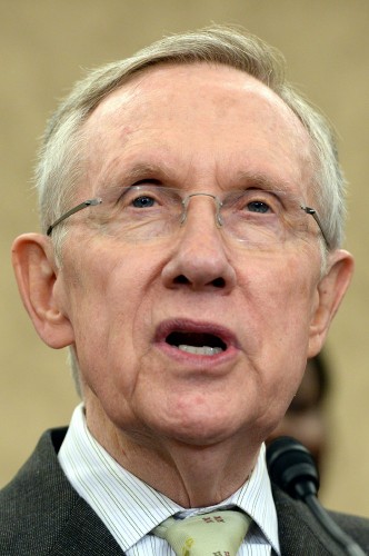 El líder de la mayoría en el senado Harry Reid.