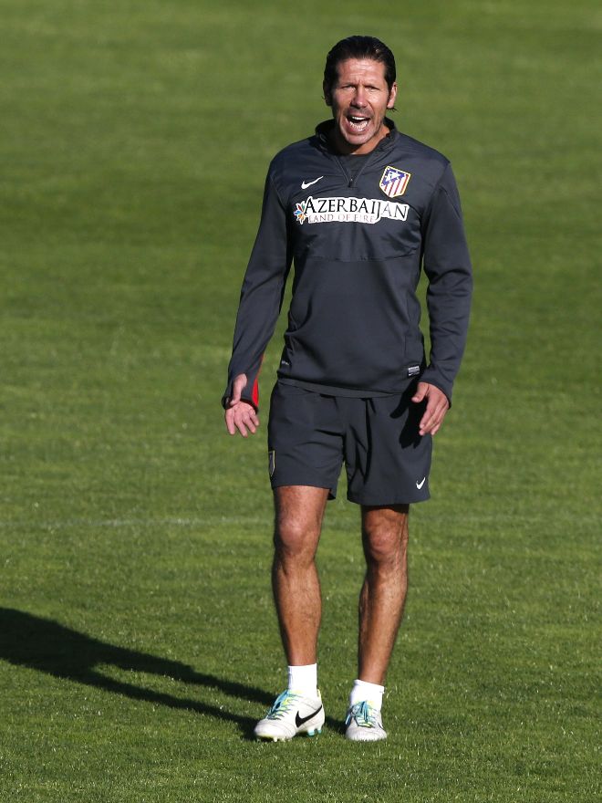 El entrenador del Atlético de Madrid, el argentino Diego Simeone.
