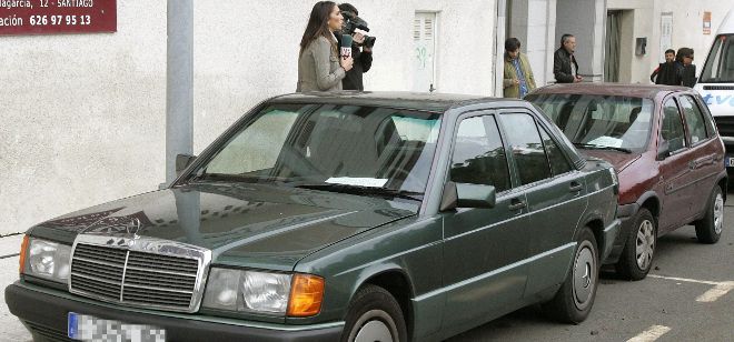 El coche de Rosario Porto, la madre de la niña Asunta Basterra hallada muerta el 22 de septiembre en una pista forestal del municipio coruñés de Teo.