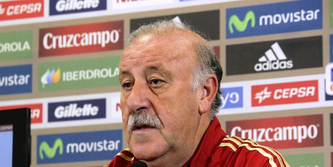 El técnico de la selección española, Vicente del Bosque.