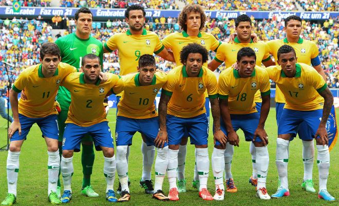 La selección brasileña.