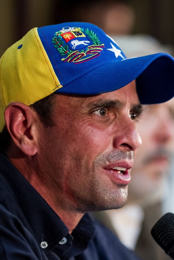 El dirigente político de la oposición venezolana y gobernador del estado Miranda, Henrique Capriles. 