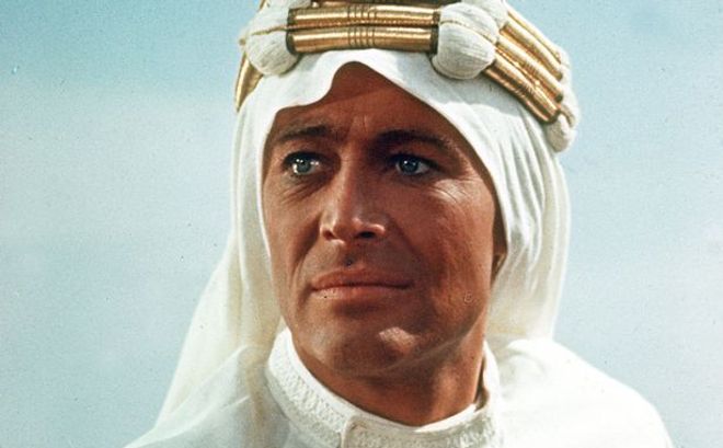 Peter O'Toole en Lawrence de Arabia.