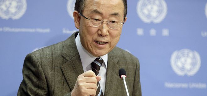Ban Ki-Moon, secretario general de la ONU.