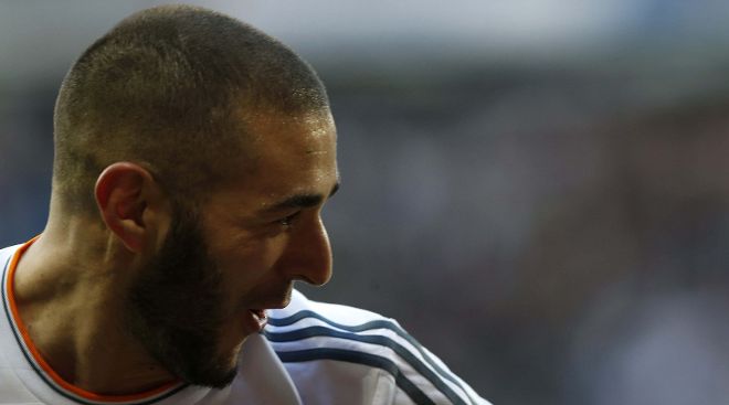 El delantero francés del Real Madrid Karim Benzema.