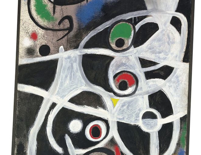 Detalle de una obra de Miró.