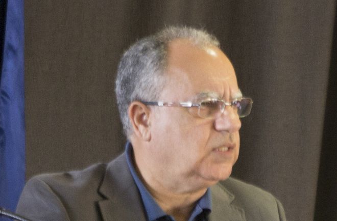 Casimiro Curbuelo, en la rueda de prensa.