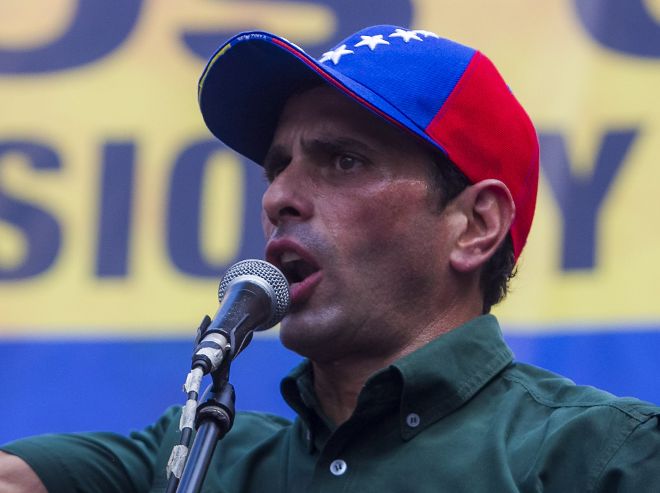 El líder opositor Henrique Capriles.