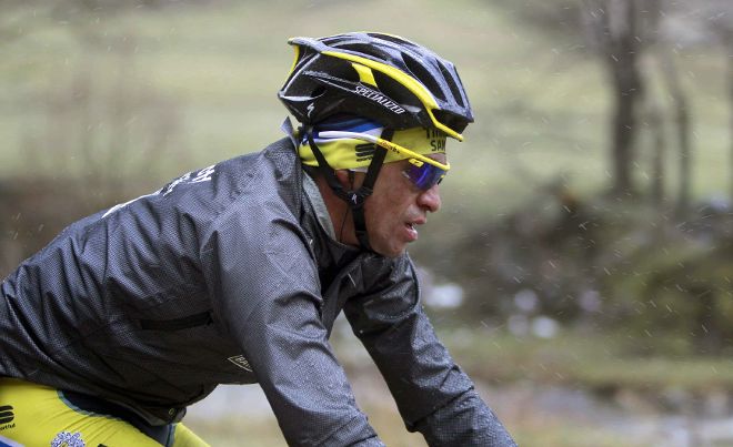 El ciclista español Alberto Contador, del Tinkoff-Saxo.