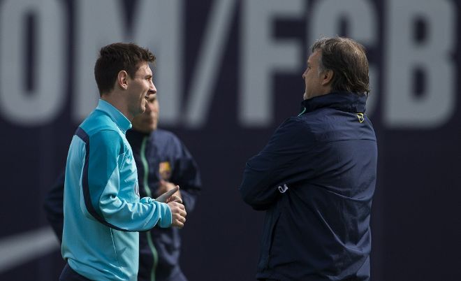Messi y Martino.