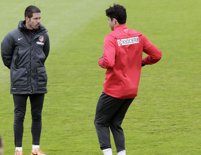 Simeone y Diego Costa.