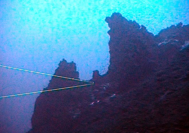 El volcán submarino de El Hierro.