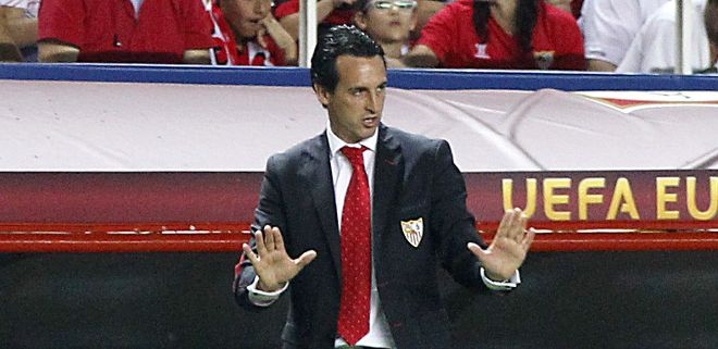 El entrenador del Sevilla FC, Unai Emery.