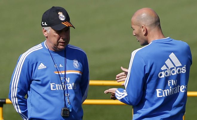 Ancelotti y Zidane.