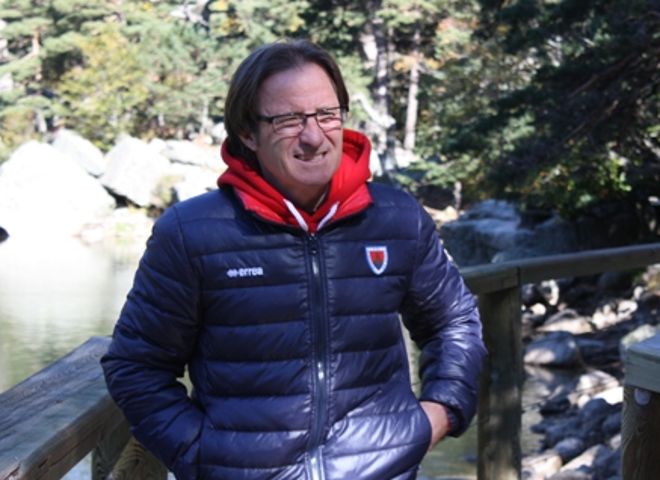 Juan Antonio Anquela, entrenador del Numancia.