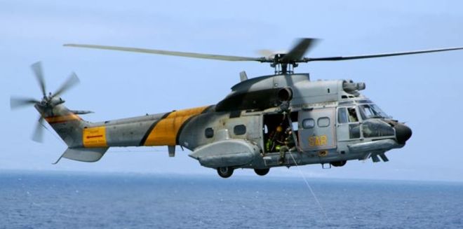 Una imagen de archivo de un helicóptero del Servicio Aéreo de Rescate (SAR).
