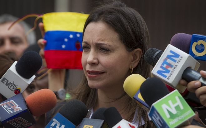 La exdiputada venezolana y opositora al Gobierno de Nicolás Maduro María Corina Machado.