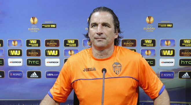 El entrenador del Valencia, Juan Antonio Pizzi.