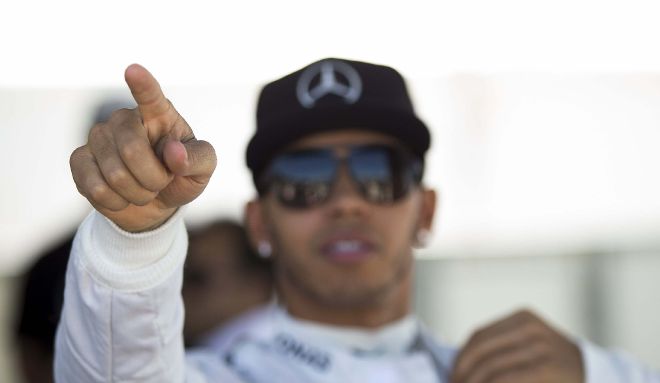 El piloto de Mercedes, Lewis Hamilton.
