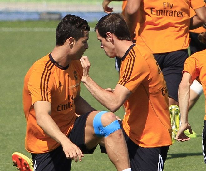 Cristiano y Bale.