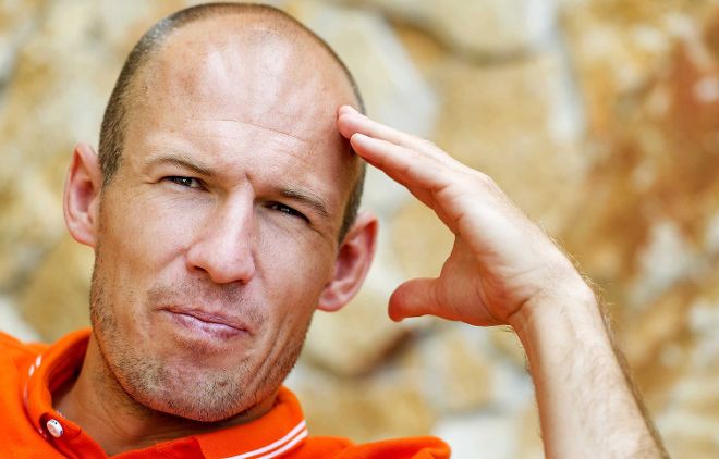 El internacional holandés Arjen Robben.