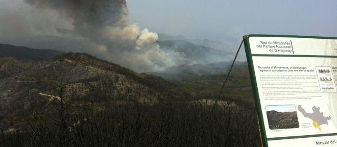Los incendios han azotado los montes de La Gomera en varias ocasiones.