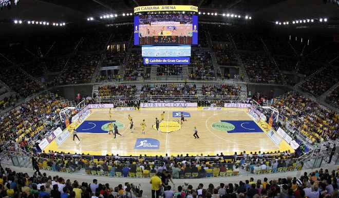 Vista general del nuevo pabellón Gran Canaria Arena.