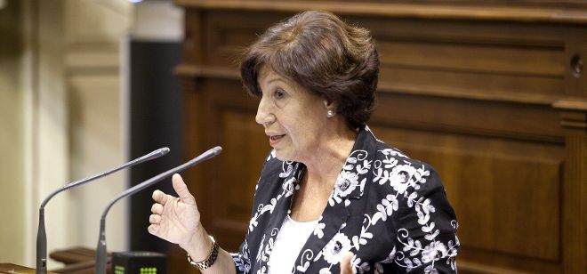 La consejera de Cultura, Deportes, Políticas Sociales y Vivienda del Gobierno de Canarias, Inés Rojas.