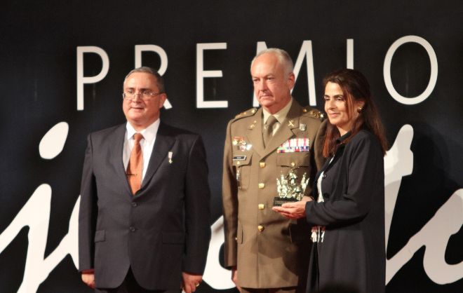 Un momento de la entrega del premio, en Madrid.