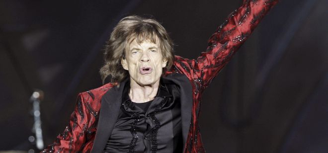 Mick Jagger durante el concierto de anoche.