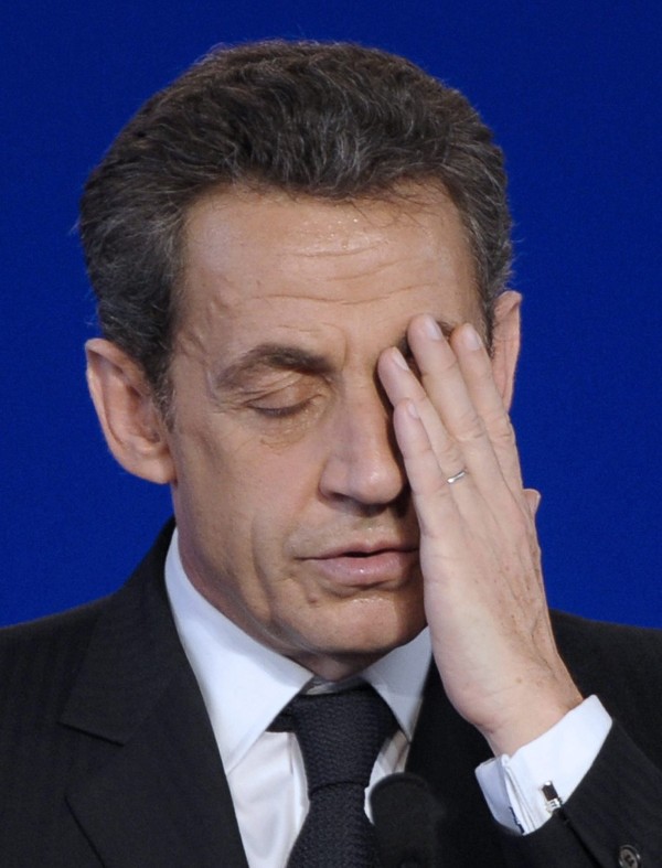 Fotografía de archivo tomada el 25 de abril de 2012 que muestra al presidente francés Nicolas Sarkozy.