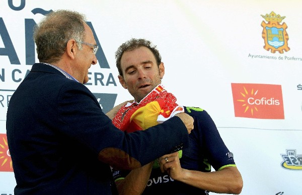 El ciclista del Movistar Alejandro Valverde.