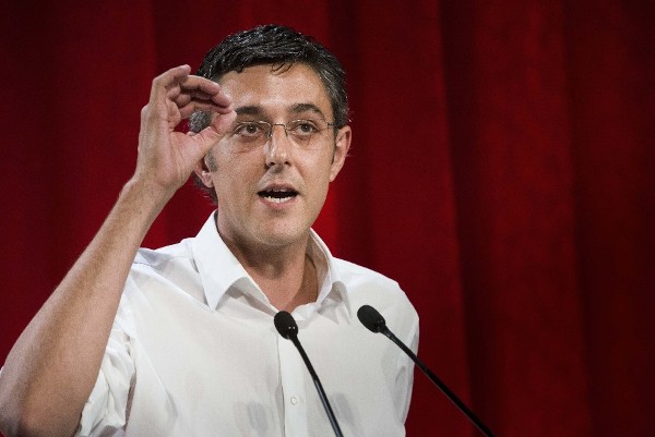 El candidato a la Secretaría General del PSOE Eduardo Madina.